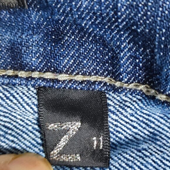 Seductions FD jeans skinny straight women's junior size 11 blue low-rise - Picture 6 of 13